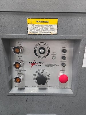 Electro-Arc #2SA, tap disintegrator, 10 KVA, 220 V., 1-phase, 18" x 26" T-Slot table - Image 2