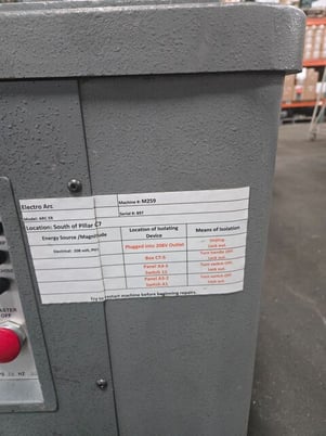 Electro-Arc #2SA, tap disintegrator, 10 KVA, 220 V., 1-phase, 18" x 26" T-Slot table - Image 8