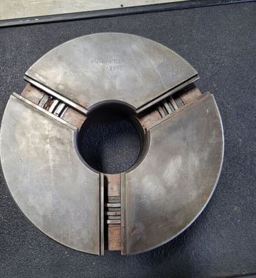 10" Bison, 3-jaw lathe chuck, D1-6 Mount - Image 1