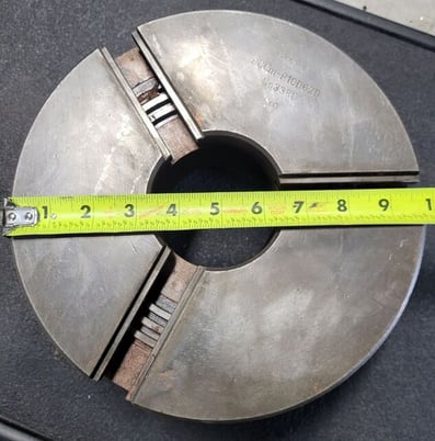 10" Bison, 3-jaw lathe chuck, D1-6 Mount - Image 3
