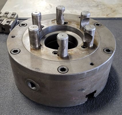 10" Bison, 3-jaw lathe chuck, D1-6 Mount - Image 5