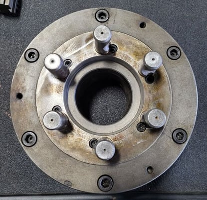 10" Bison, 3-jaw lathe chuck, D1-6 Mount - Image 6