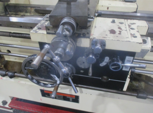 14" x 40" Jet #GH-1440ZX, used gap bed lathe w/ 3-1/8" spindle hole, 23-5/8" gap swing, foot brake, thread - Image 4