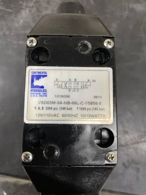 3/8" Continental Hydraulics, Directional Control Valve, 2000 psi, 120/110 V. - Image 8