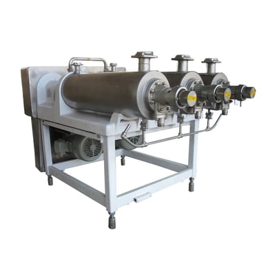 31.4 sq.ft., Chemetron #MX3A75, 3-Barrel Votator Unit, 4" diameter, 120" tubes, (3) 71" shafts, 16 scrapers - Image 1