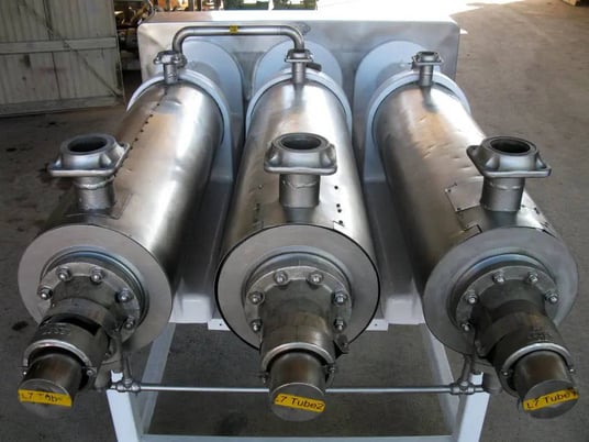 31.4 sq.ft., Chemetron #MX3A75, 3-Barrel Votator Unit, 4" diameter, 120" tubes, (3) 71" shafts, 16 scrapers - Image 5
