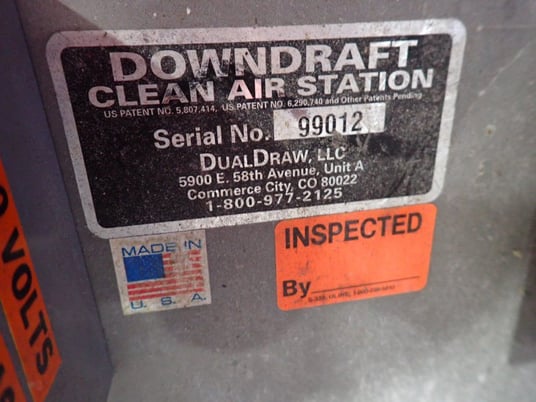 58" x 24" Dual Draw, Down Draft Table - Image 6