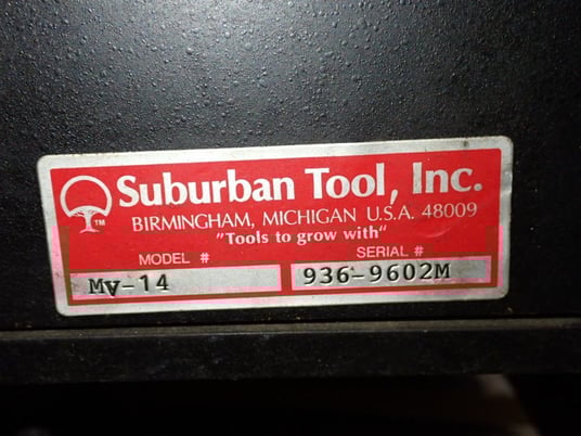 14" Suburban Tool #MV-14, Optical Comparator, w/Lens - Image 10