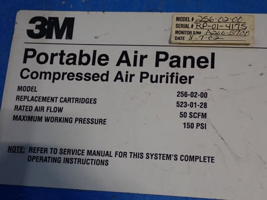 3M #256-02-00, Compressed Air Purifier, 50 SCFM, 150 psi - Image 5