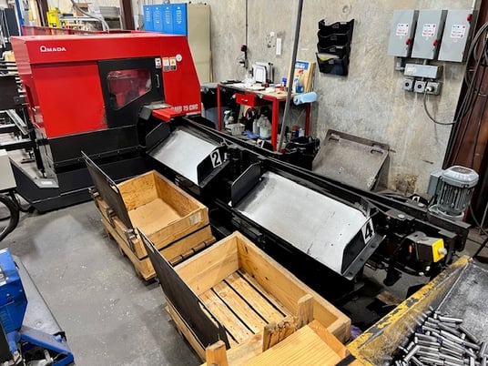 Amada #CMB-75, CNC cold saw, 28.1" stroke, 11.22" x 1.57" x .079" blade, 56-225 RPM, 10 HP, 2016 - Image 6