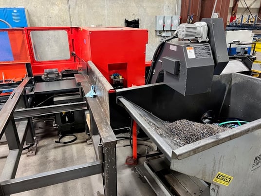 Amada #CMB-75, CNC cold saw, 28.1" stroke, 11.22" x 1.57" x .079" blade, 56-225 RPM, 10 HP, 2016 - Image 7