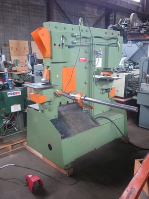 6" x 6" x 1/2" Peddinghaus #Peddimax-110/140, Hydraulic Ironworker, 110 Ton punch, 20" throat, 22 SPM, 2" - Image 2