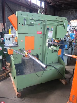 6" x 6" x 1/2" Peddinghaus #Peddimax-110/140, Hydraulic Ironworker, 110 Ton punch, 20" throat, 22 SPM, 2" - Image 5