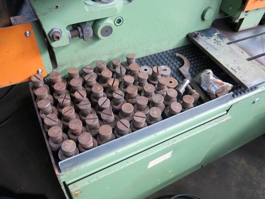 6" x 6" x 1/2" Peddinghaus #Peddimax-110/140, Hydraulic Ironworker, 110 Ton punch, 20" throat, 22 SPM, 2" - Image 7