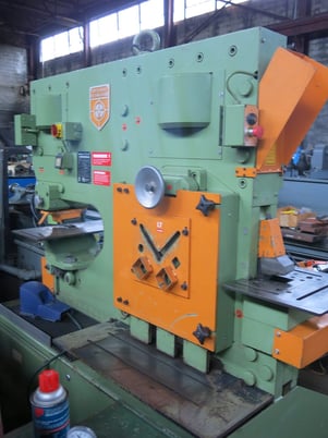 6" x 6" x 1/2" Peddinghaus #Peddimax-110/140, Hydraulic Ironworker, 110 Ton punch, 20" throat, 22 SPM, 2" - Image 10