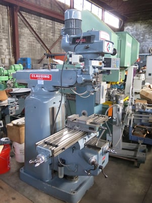 Clausing, Kondia #FV-1, Knee Mill, 9" x48" tbl, 3 HP, 4000 RPM, ProtoTrak M2 CNC Control, Kurt 6" vise, - Image 3