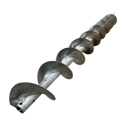 12" diameter x 9' long, standard pitch stainless steel scre - Image 1