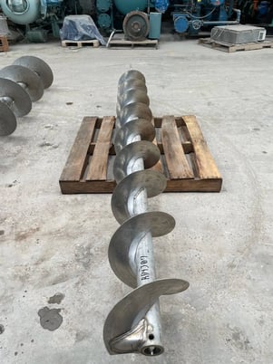 12" diameter x 9' long, standard pitch stainless steel scre - Image 5