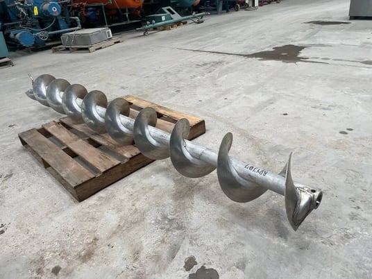 12" diameter x 9' long, standard pitch stainless steel scre - Image 6