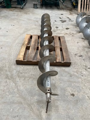 12" diameter x 9' long, standard pitch stainless steel scre - Image 8