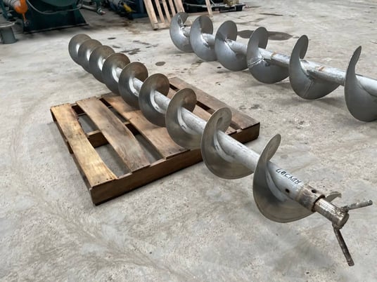 12" diameter x 9' long, standard pitch stainless steel scre - Image 9