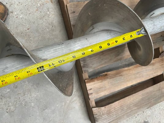 12" diameter x 9' long, standard pitch stainless steel scre - Image 10