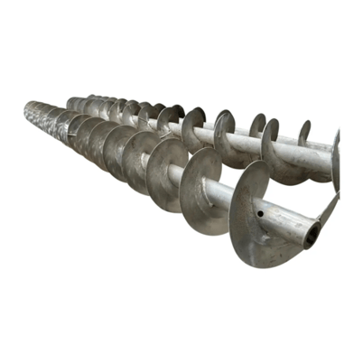 8" diameter x 10' long, standard pitch stainless steel scre - Image 1