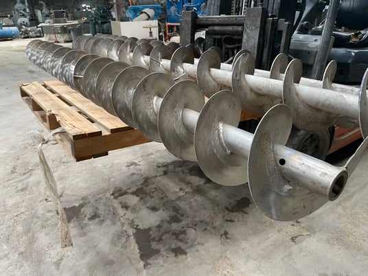 8" diameter x 10' long, standard pitch stainless steel scre - Image 3
