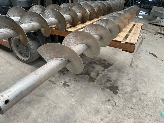 8" diameter x 10' long, standard pitch stainless steel scre - Image 4