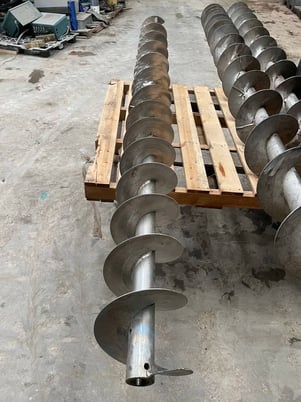 8" diameter x 10' long, standard pitch stainless steel scre - Image 5