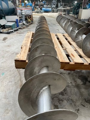 8" diameter x 10' long, standard pitch stainless steel scre - Image 6