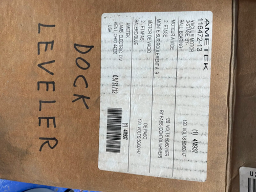 112 cfm, Ametek Lamb Electric #116472-13, Vacuum Motor, 10.7 amps, 2 fan stages - Image 7