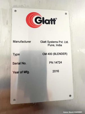 Glatt #CM-400, Column Bin Blender, Stainless Steel, w/ 3 bins, 2016 - Image 4