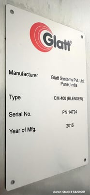Glatt #CM-400, Column Bin Blender, Stainless Steel, w/ 3 bins, 2016 - Image 5