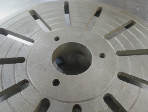 12" slotted lathe face plate with d1-4 back - Image 2