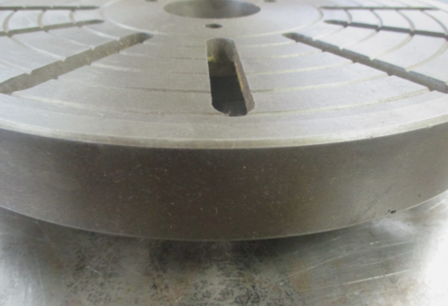 12" slotted lathe face plate with d1-4 back - Image 3