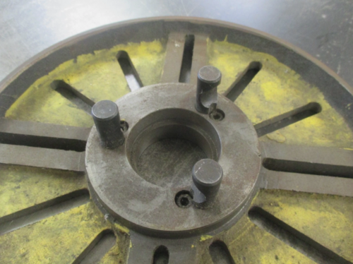 12" slotted lathe face plate with d1-4 back - Image 5