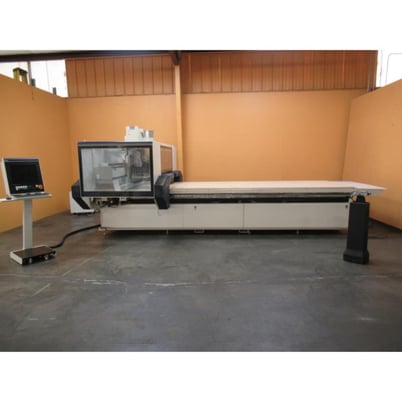 Morbidelli #N-100, flat table machine, 5' x12'tbl., 166.54" X, 78.15" Y, 9.84" Z, 24k RPM, 14 ATC, boring - Image 3