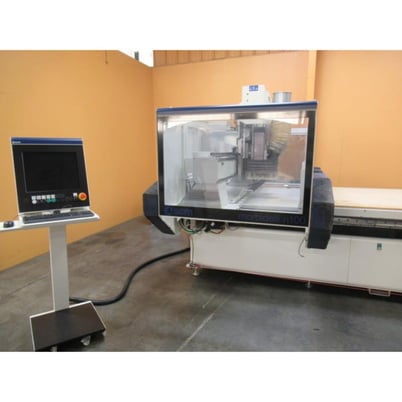 Morbidelli #N-100, flat table machine, 5' x12'tbl., 166.54" X, 78.15" Y, 9.84" Z, 24k RPM, 14 ATC, boring - Image 4