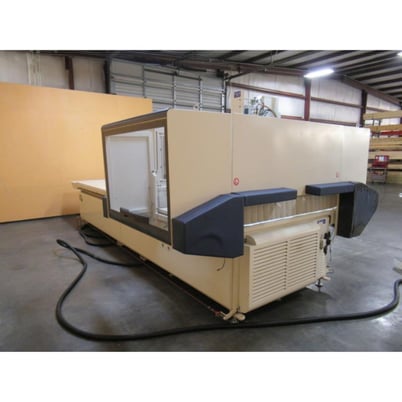 Morbidelli #N-100, flat table machine, 5' x12'tbl., 166.54" X, 78.15" Y, 9.84" Z, 24k RPM, 14 ATC, boring - Image 6