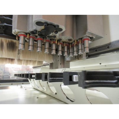 Morbidelli #N-100, flat table machine, 5' x12'tbl., 166.54" X, 78.15" Y, 9.84" Z, 24k RPM, 14 ATC, boring - Image 8