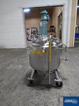 53 gallon Precision, Reactor, 316 Stainless Steel, 28" diameter x 29" straight side, dish top & bottom, 45 - Image 5
