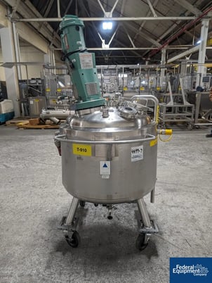 53 gallon Precision, Reactor, 316 Stainless Steel, 28" diameter x 29" straight side, dish top & bottom, 45 - Image 7