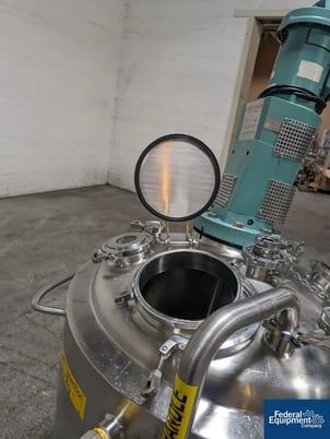 53 gallon Precision, Reactor, 316 Stainless Steel, 28" diameter x 29" straight side, dish top & bottom, 45 - Image 8