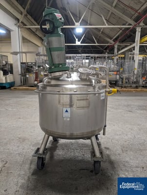53 gallon Precision, Reactor, 316 Stainless Steel, 28" diameter x 17" straight side, dish top & bottom, 45 - Image 5