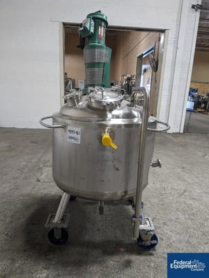 53 gallon Precision, Reactor, 316 Stainless Steel, 28" diameter x 17" straight side, dish top & bottom, 45 - Image 6