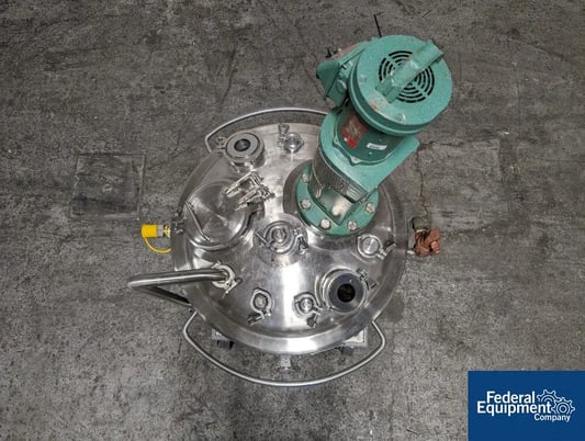 53 gallon Precision, Reactor, 316 Stainless Steel, 28" diameter x 17" straight side, dish top & bottom, 45 - Image 7