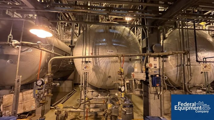 5000 gallon Industrial Alloy, Horizontal Receiver Tank, 304L Stainless Steel, 8' diameter x 14' straight - Image 3