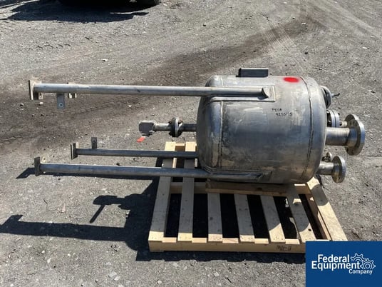 70 gallon Cedarapids-Pafco Recevier Tank, 316L Stainless Steel, 30" diameter x 21" straight side, dish top & - Image 1