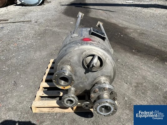 70 gallon Cedarapids-Pafco Recevier Tank, 316L Stainless Steel, 30" diameter x 21" straight side, dish top & - Image 3